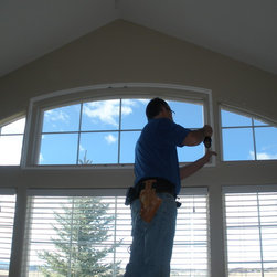 Arch Shaped PolyCore Shutter install - Interior Shutters