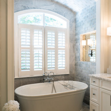 Stunning Barrel Ceiling in Charlotte bathroom