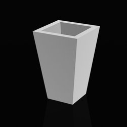 Tall Square Cone Illuminated Planter - Products