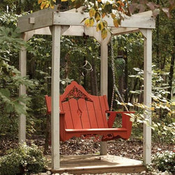 The Old Red Swing & Arbor Set - Hammocks And Swing Chairs