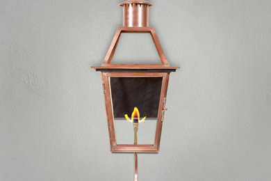 Acadian Gas Lantern Copper Sculptures