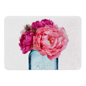 Kess InHouse Michelle Drew Underwater Bouquet Memory Foam Bath Mat 17 by 24