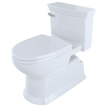 Toto Eco Soire One Piece Elongated 1.28 GPF Toilet, CeFiONtect, Cotton White