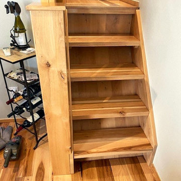 Hickory Floating Stair Treads