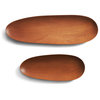 Hand-carved Oval Boards Set (2) | OROA Thin, Varnished Mahogany