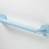 42 Inch Grab Bar With Safety Grip, Wall Mount Coated Grab Bar, Light Blue