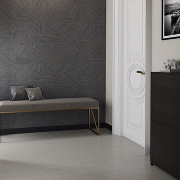 Clery grey textile wall tiles