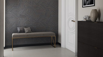 Clery grey textile wall tiles