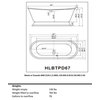 Bateau Double Slipper Pedestal Bathtub/Faucet Set