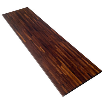 Sturdy 18" Deep Butcher Block Countertop, Walnut, 18" X 72"