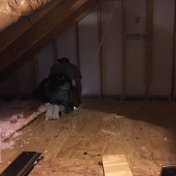 Attic Plywood Flooring Installed - Air Conditioner Accessories