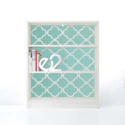 PANYL Robin's Egg Quatrefoil for IKEA BILLY - Home Decor