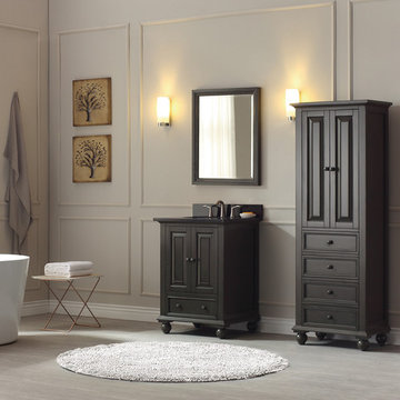 Avanity Thompson 25 in. Vanity Combo in Charcoal Glaze finish with Black Granite