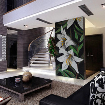 Living Room Mosaic Murals