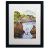 David Lloyd Glover 'Riviera Sea Cove' Art, Black Frame, 16"x20", White Matte