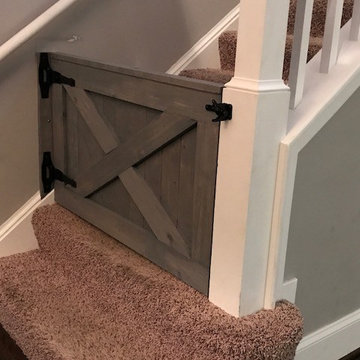 Custom barn door baby / pet gates