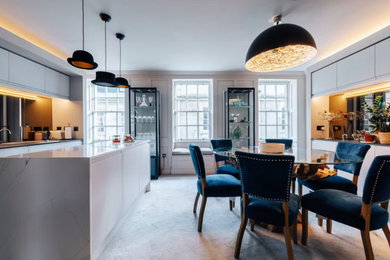 Design ideas for a contemporary kitchen in London.