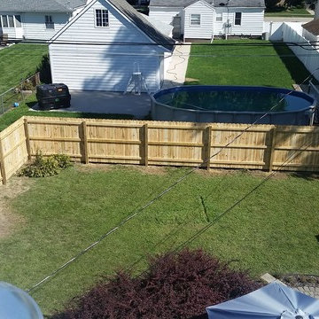 new fence,new roof, concrete resurface, new concrete steps, guuter gaurds