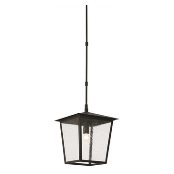Currey and Company 9500-0001 Bening - One Light Outdoor Small Hanging Lantern