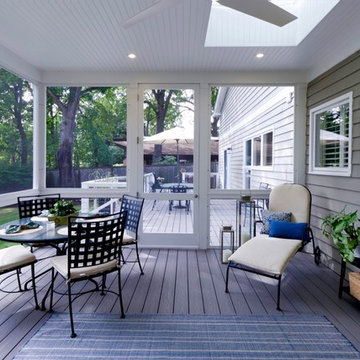 Low maintenance deck and screened porch