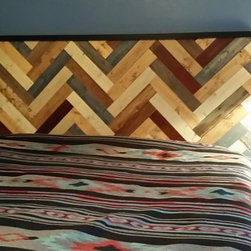 Chevron Patterned headboard - Headboards