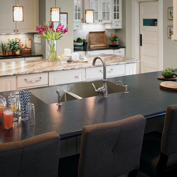 6700 Lava Flow Formica® Laminate and 3547 Lapidus Brown Formica® 180fx®