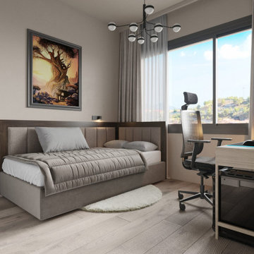 Guest Bedroom and Home Office in One Room, Limassol, Cyprus