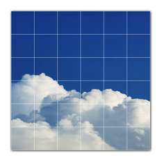 Clouds Ceramic Tile Wall Mural HZ500385-66M. 36" x 36"