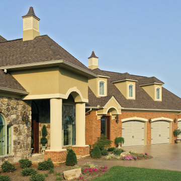 Tan Carriage Style Garage Door | By Unified Home Remodeling