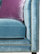 Pasargad Victoria Velvet Sofa Collection, Blue