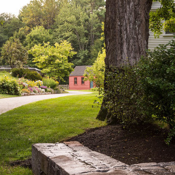 Custom Stone Wall & Lush Garden Project