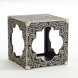 QUATREFOIL BONE SIDE TABLE - NEW - Products