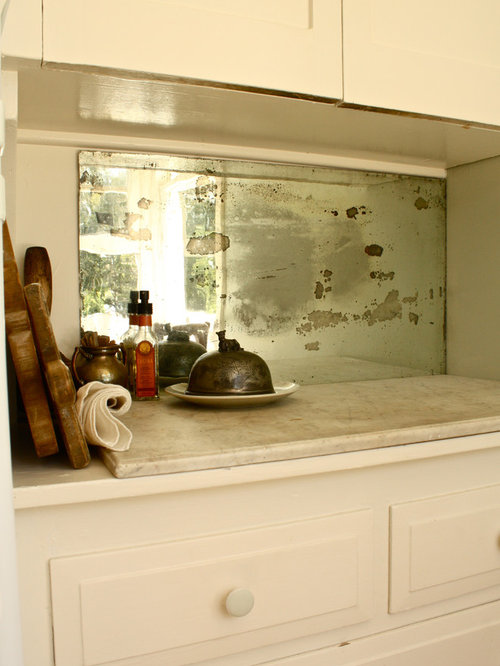 Antique Mirror Backsplash | Houzz