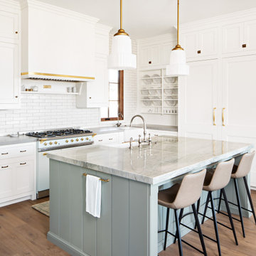 Cabinet Paint Colors: Blues, Doxburry Gray by Farrow And Ball