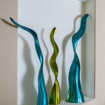 TALL & BRILLIANTLY COLORED SCULPTURES