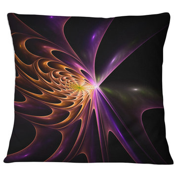 Fractal 3D Colored Bulgy Circles Abstract Throw Pillow, 16"x16"