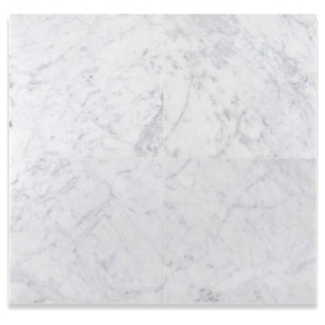 Carrara Italian White Field 12X12 Marble, Honed, 10 sq.ft.