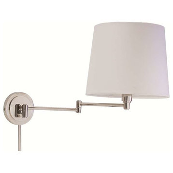 House of Troy Polished Nickel Wall Swing Lamp