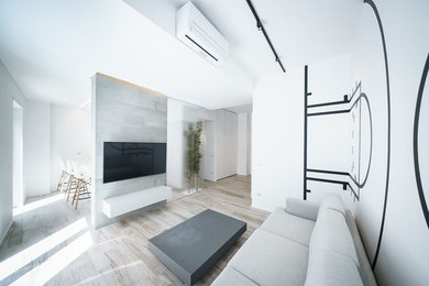 This is an example of a modern living room in Bologna.