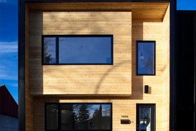 Minimalist exterior home photo in Edmonton