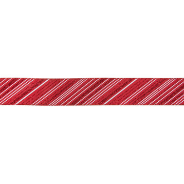 Striped Christmas WiCraft Ribbon 2.5" x 10 Yards
