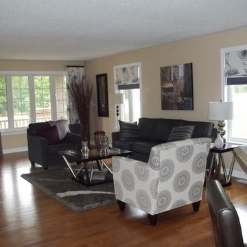 Side Panels and Roman Shades
