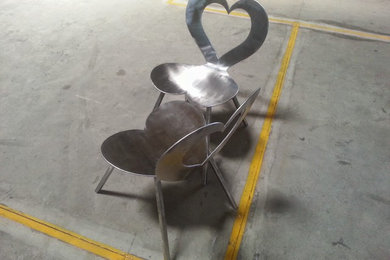 Stainless steel chairs