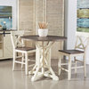 Bar Harbor Cream Round Counter Height Dining Table