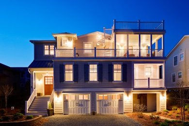 Beach style exterior home photo in DC Metro