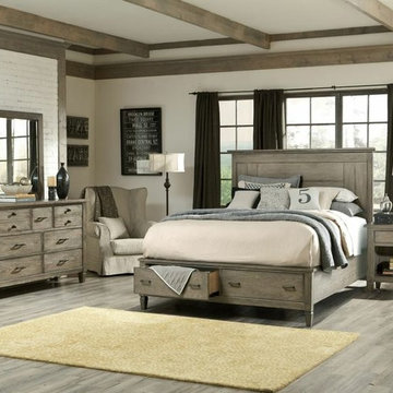 Queen Panel Bed w/ Storage Footboard, Legacy Classic