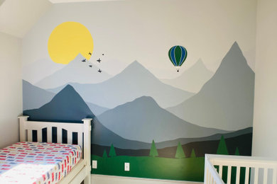 トロントにあるコンテンポラリースタイルのおしゃれな赤ちゃん部屋の写真