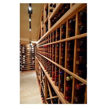 San Antonio Home Cellar Individual Racking on the Right Wall