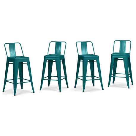 Rayne 24 inch Metal Counter Height Stool (Set of 4)