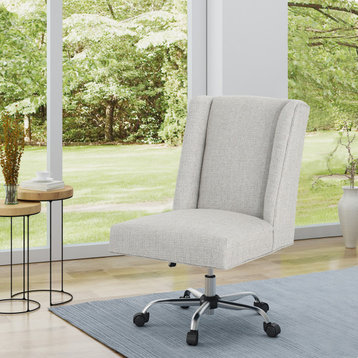 GDF Studio Tucker Traditional Home Office Chair, Beige